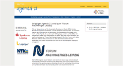 Desktop Screenshot of leipzigeragenda21.de