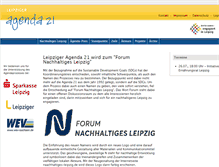 Tablet Screenshot of leipzigeragenda21.de